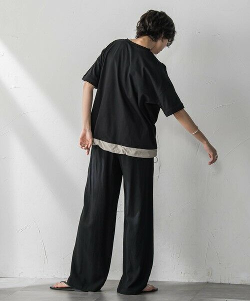 MAYSON GREY / メイソングレイ その他パンツ | リネン配色ベルトイージーワイドパンツ≪洗濯機で洗える≫ | 詳細19