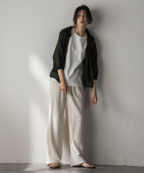 MAYSON GREY / メイソングレイ その他パンツ | リネン配色ベルトイージーワイドパンツ≪洗濯機で洗える≫ | 詳細28