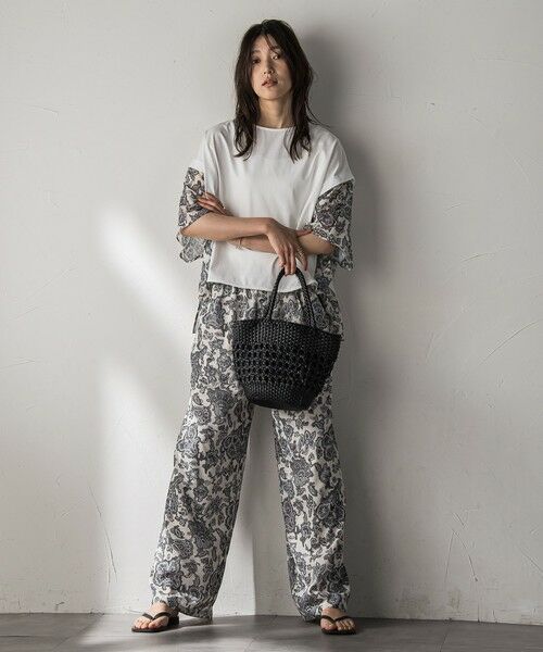 MAYSON GREY / メイソングレイ その他パンツ | ペイズリー柄イージーワイドパンツ≪洗濯機で洗える≫ | 詳細6