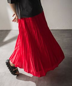 MAYSON GREY / メイソングレイ ミニ・ひざ丈スカート | シアーランダムプリーツスカート≪洗濯機で洗える≫