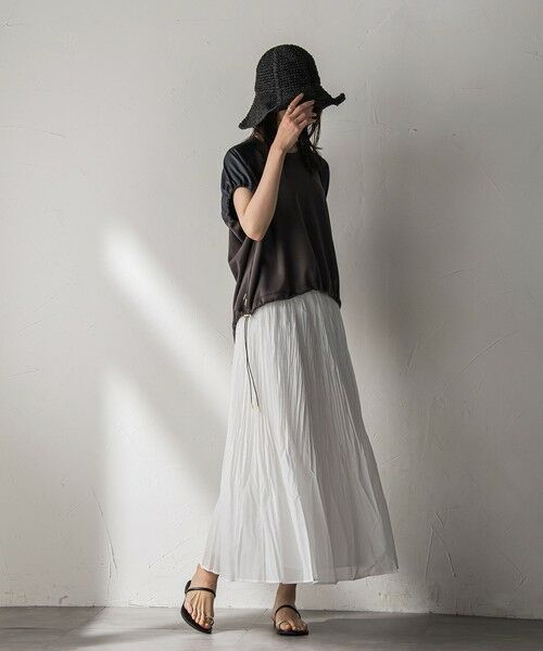 MAYSON GREY / メイソングレイ ミニ・ひざ丈スカート | シアーランダムプリーツスカート≪洗濯機で洗える≫ | 詳細8