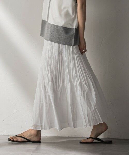 MAYSON GREY / メイソングレイ ミニ・ひざ丈スカート | シアーランダムプリーツスカート≪洗濯機で洗える≫ | 詳細2