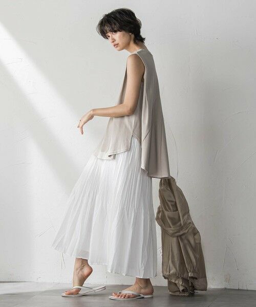 MAYSON GREY / メイソングレイ ミニ・ひざ丈スカート | シアーランダムプリーツスカート≪洗濯機で洗える≫ | 詳細12