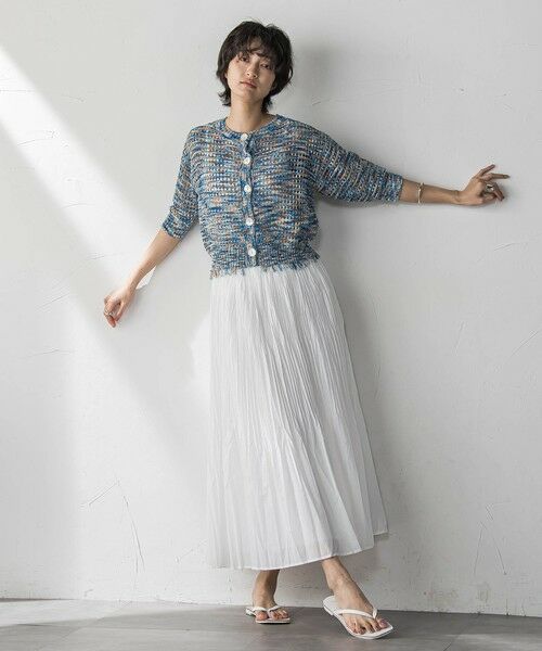 MAYSON GREY / メイソングレイ ミニ・ひざ丈スカート | シアーランダムプリーツスカート≪洗濯機で洗える≫ | 詳細14