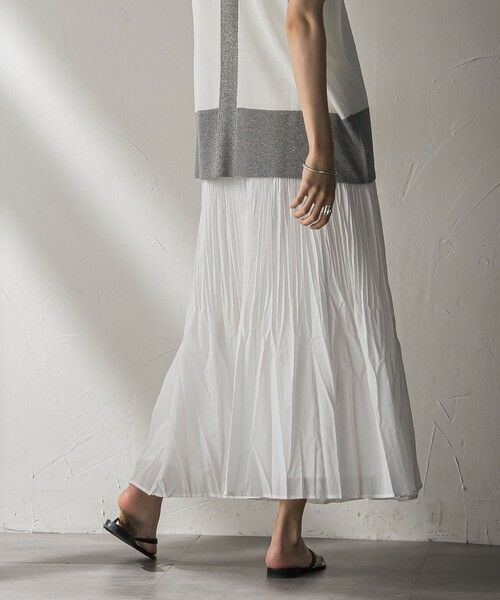 MAYSON GREY / メイソングレイ ミニ・ひざ丈スカート | シアーランダムプリーツスカート≪洗濯機で洗える≫ | 詳細3
