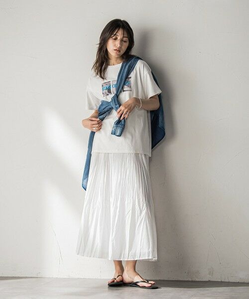 MAYSON GREY / メイソングレイ ミニ・ひざ丈スカート | シアーランダムプリーツスカート≪洗濯機で洗える≫ | 詳細17