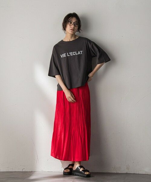 MAYSON GREY / メイソングレイ ミニ・ひざ丈スカート | シアーランダムプリーツスカート≪洗濯機で洗える≫ | 詳細21