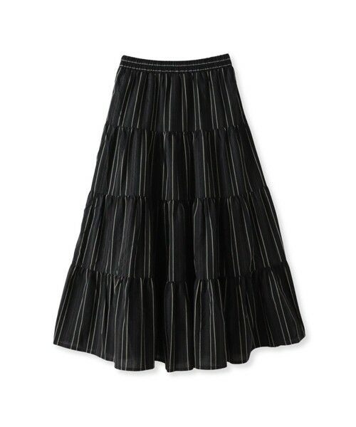 MAYSON GREY / メイソングレイ ミニ・ひざ丈スカート | 【WEB限定】マルチストライプリネンタッチティアードスカート≪洗濯機で洗える≫ | 詳細16