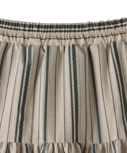 MAYSON GREY / メイソングレイ ミニ・ひざ丈スカート | 【WEB限定】マルチストライプリネンタッチティアードスカート≪洗濯機で洗える≫ | 詳細28