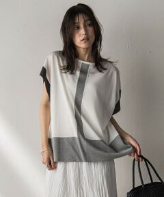 MAYSON GREY / メイソングレイ ニット・セーター | 配色センターラインニットプルオーバー≪手洗い可能≫