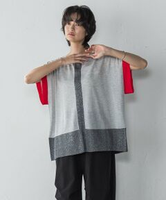 MAYSON GREY / メイソングレイ ニット・セーター | 配色センターラインニットプルオーバー≪手洗い可能≫