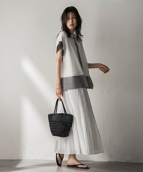 MAYSON GREY / メイソングレイ ニット・セーター | 配色センターラインニットプルオーバー≪手洗い可能≫ | 詳細6