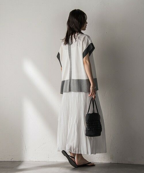 MAYSON GREY / メイソングレイ ニット・セーター | 配色センターラインニットプルオーバー≪手洗い可能≫ | 詳細7