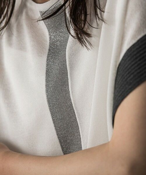 MAYSON GREY / メイソングレイ ニット・セーター | 配色センターラインニットプルオーバー≪手洗い可能≫ | 詳細8