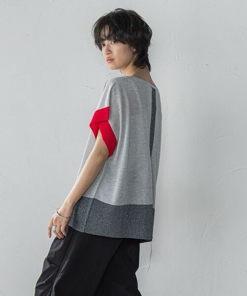 MAYSON GREY / メイソングレイ ニット・セーター | 配色センターラインニットプルオーバー≪手洗い可能≫ | 詳細12