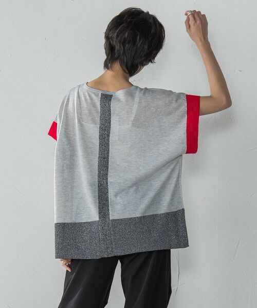 MAYSON GREY / メイソングレイ ニット・セーター | 配色センターラインニットプルオーバー≪手洗い可能≫ | 詳細13