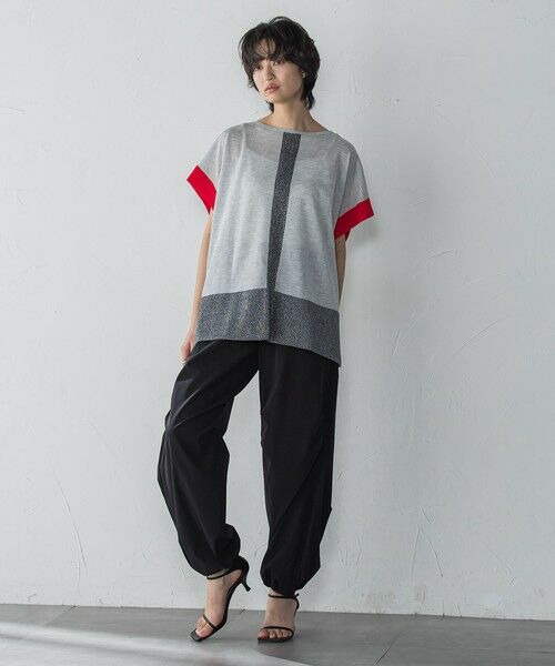 MAYSON GREY / メイソングレイ ニット・セーター | 配色センターラインニットプルオーバー≪手洗い可能≫ | 詳細15