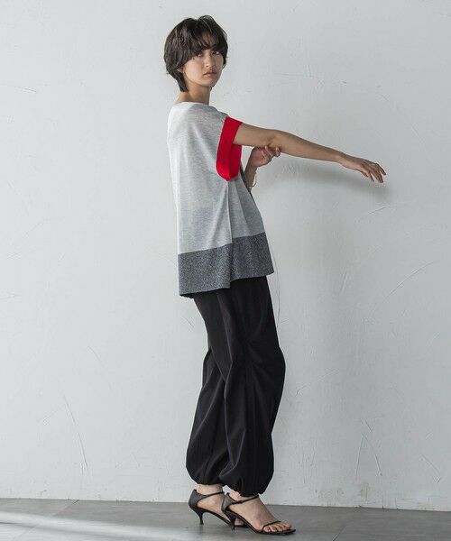 MAYSON GREY / メイソングレイ ニット・セーター | 配色センターラインニットプルオーバー≪手洗い可能≫ | 詳細17