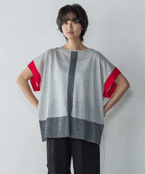 MAYSON GREY / メイソングレイ ニット・セーター | 配色センターラインニットプルオーバー≪手洗い可能≫ | 詳細11