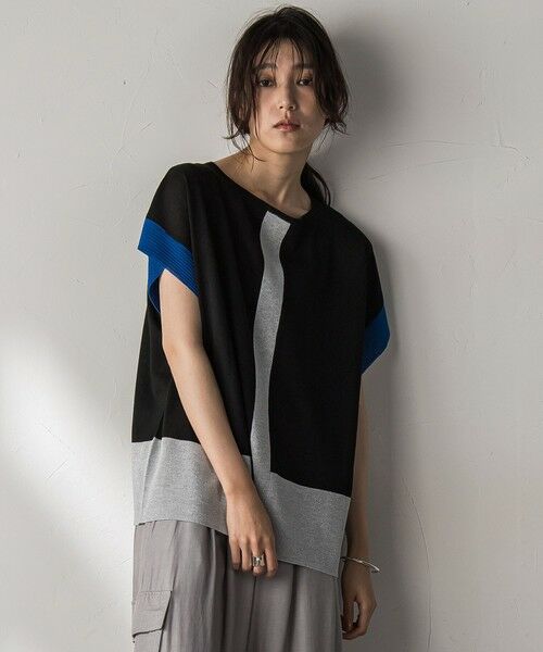 MAYSON GREY / メイソングレイ ニット・セーター | 配色センターラインニットプルオーバー≪手洗い可能≫ | 詳細26