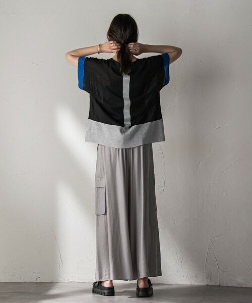 MAYSON GREY / メイソングレイ ニット・セーター | 配色センターラインニットプルオーバー≪手洗い可能≫ | 詳細30