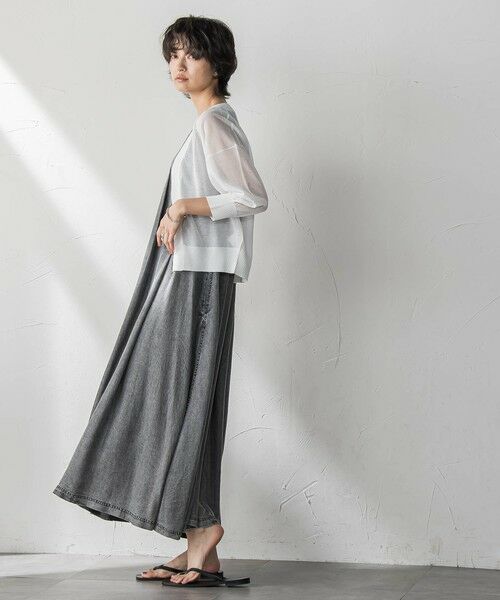 MAYSON GREY / メイソングレイ ニット・セーター | Vネックジップシアーカーディガン≪手洗い可能≫ | 詳細6