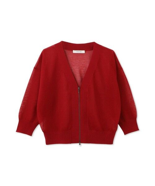 MAYSON GREY / メイソングレイ ニット・セーター | Vネックジップシアーカーディガン≪手洗い可能≫ | 詳細16