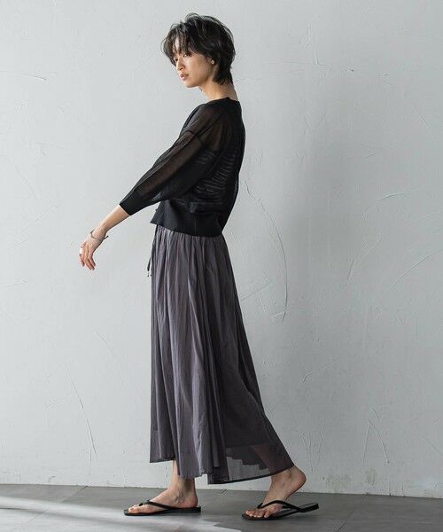 MAYSON GREY / メイソングレイ ニット・セーター | Vネックジップシアーカーディガン≪手洗い可能≫ | 詳細20