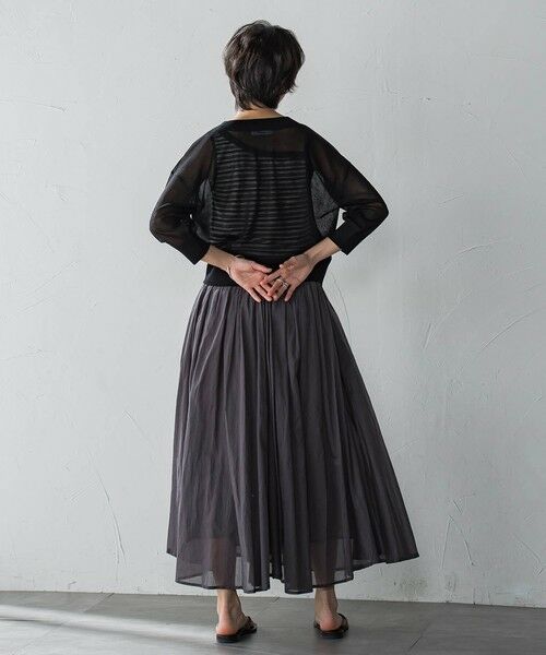 MAYSON GREY / メイソングレイ ニット・セーター | Vネックジップシアーカーディガン≪手洗い可能≫ | 詳細21