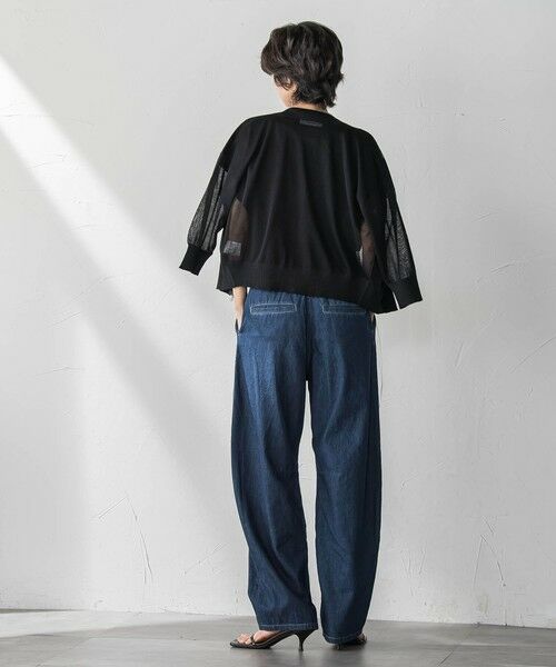 MAYSON GREY / メイソングレイ ニット・セーター | Vネックジップシアーカーディガン≪手洗い可能≫ | 詳細26