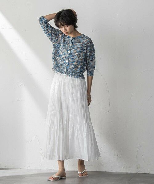 MAYSON GREY / メイソングレイ カーディガン・ボレロ | ループカスリヤーン透かし編みカーディガン≪手洗い可能≫ | 詳細5