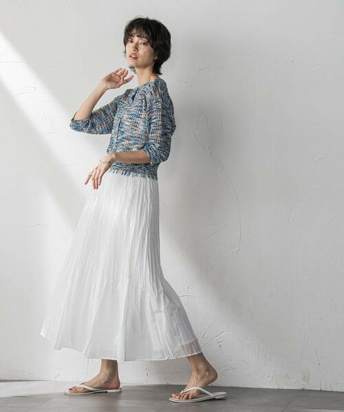 MAYSON GREY / メイソングレイ カーディガン・ボレロ | ループカスリヤーン透かし編みカーディガン≪手洗い可能≫ | 詳細6