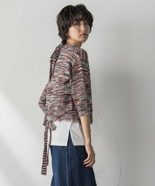 MAYSON GREY / メイソングレイ カーディガン・ボレロ | ループカスリヤーン透かし編みカーディガン≪手洗い可能≫ | 詳細18