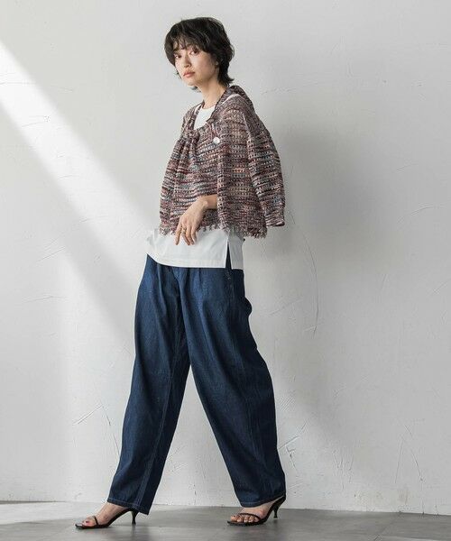 MAYSON GREY / メイソングレイ カーディガン・ボレロ | ループカスリヤーン透かし編みカーディガン≪手洗い可能≫ | 詳細20