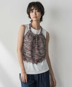 MAYSON GREY / メイソングレイ ニット・セーター | ループカスリヤーンホルターネックビスチェ≪手洗い可能≫