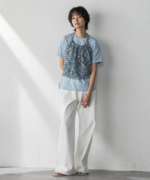 MAYSON GREY / メイソングレイ ニット・セーター | ループカスリヤーンホルターネックビスチェ≪手洗い可能≫ | 詳細3