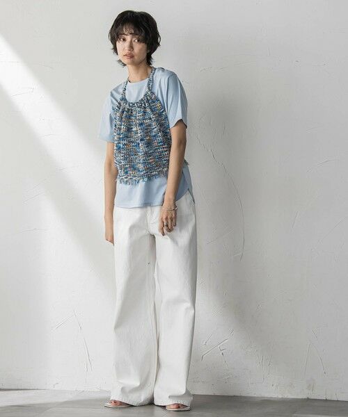 MAYSON GREY / メイソングレイ ニット・セーター | ループカスリヤーンホルターネックビスチェ≪手洗い可能≫ | 詳細4