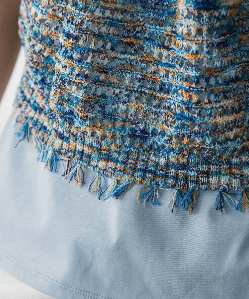 MAYSON GREY / メイソングレイ ニット・セーター | ループカスリヤーンホルターネックビスチェ≪手洗い可能≫ | 詳細7