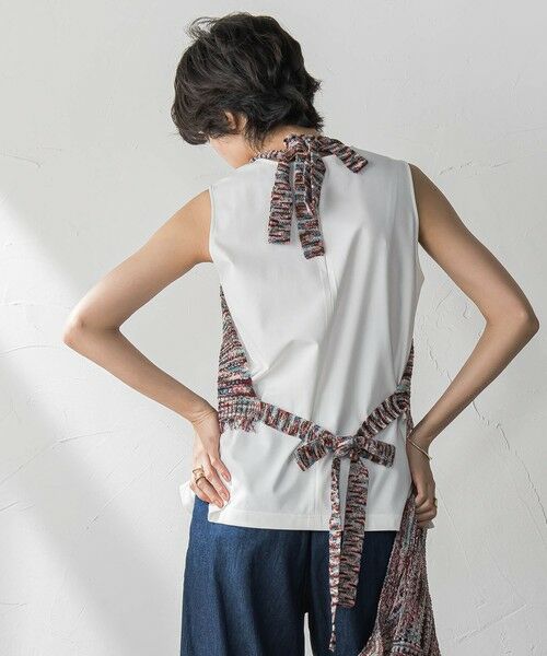 MAYSON GREY / メイソングレイ ニット・セーター | ループカスリヤーンホルターネックビスチェ≪手洗い可能≫ | 詳細11