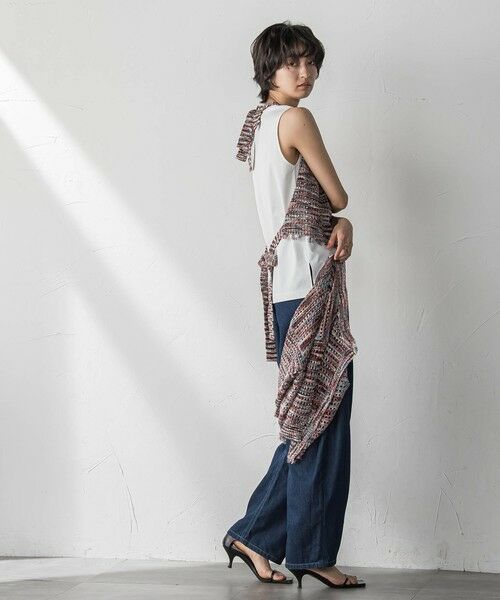 MAYSON GREY / メイソングレイ ニット・セーター | ループカスリヤーンホルターネックビスチェ≪手洗い可能≫ | 詳細16