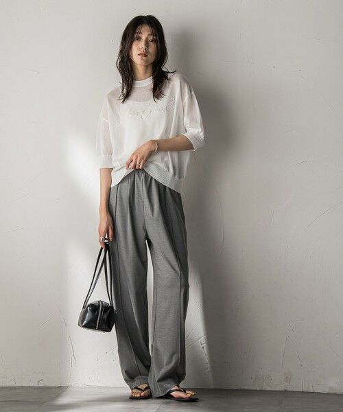 MAYSON GREY / メイソングレイ ニット・セーター | 【WEB限定】コード刺繍ロゴニットプルオーバー≪手洗い可能≫ | 詳細7