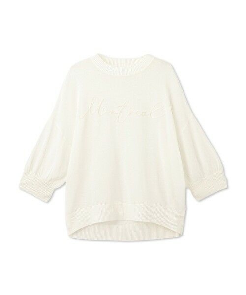 MAYSON GREY / メイソングレイ ニット・セーター | 【WEB限定】コード刺繍ロゴニットプルオーバー≪手洗い可能≫ | 詳細8