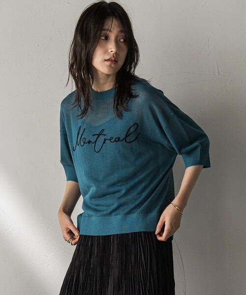 MAYSON GREY / メイソングレイ ニット・セーター | 【WEB限定】コード刺繍ロゴニットプルオーバー≪手洗い可能≫ | 詳細18