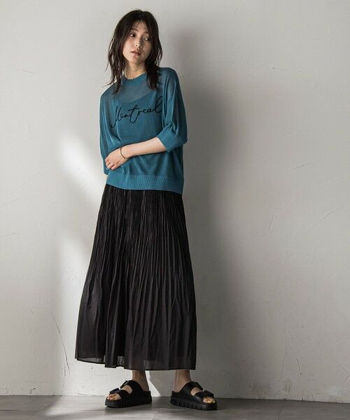 MAYSON GREY / メイソングレイ ニット・セーター | 【WEB限定】コード刺繍ロゴニットプルオーバー≪手洗い可能≫ | 詳細21