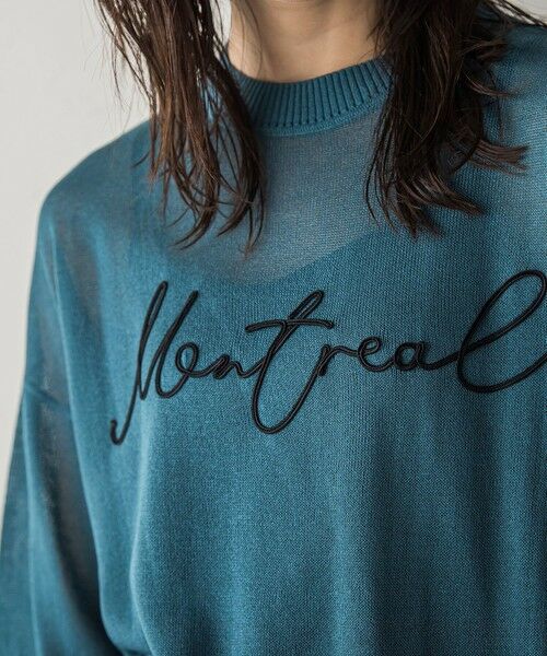 MAYSON GREY / メイソングレイ ニット・セーター | 【WEB限定】コード刺繍ロゴニットプルオーバー≪手洗い可能≫ | 詳細24