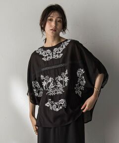 MAYSON GREY / メイソングレイ シャツ・ブラウス | ボタニカル刺繍ドルマンブラウス≪手洗い可能≫