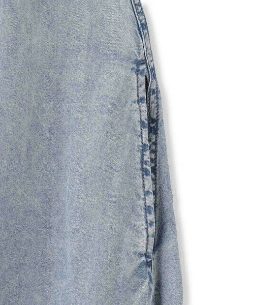 MAYSON GREY / メイソングレイ ロング・マキシ丈ワンピース | バイオシルクデニムタックフレアワンピース≪洗濯機で洗える≫ | 詳細24