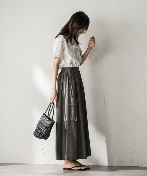 MAYSON GREY / メイソングレイ カットソー | 【WEB限定】スクエア箔オーバーサイズTシャツ≪手洗い可能≫ | 詳細4