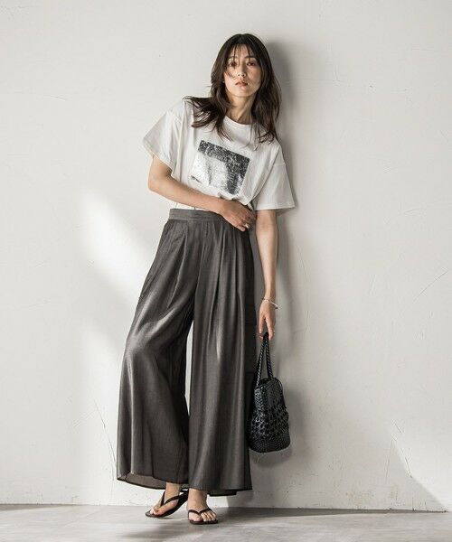 MAYSON GREY / メイソングレイ カットソー | 【WEB限定】スクエア箔オーバーサイズTシャツ≪手洗い可能≫ | 詳細6