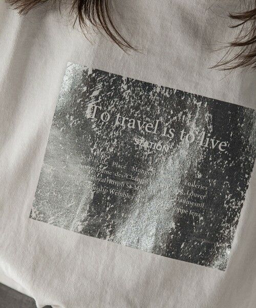 MAYSON GREY / メイソングレイ カットソー | 【WEB限定】スクエア箔オーバーサイズTシャツ≪手洗い可能≫ | 詳細7